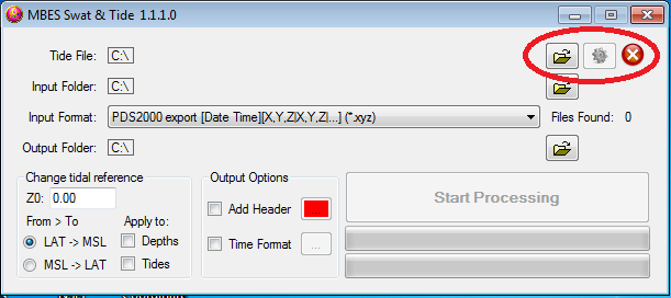 Select tide file