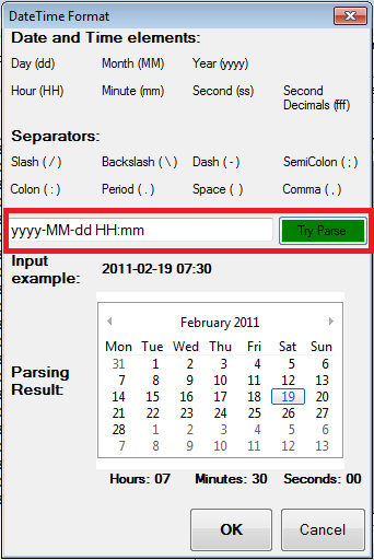 Set date format